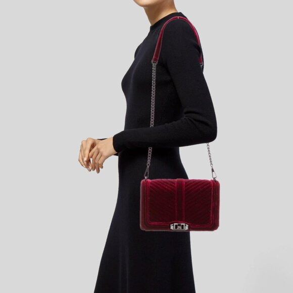 Rebecca Minkoff Red Velvet Shoulder Bag - Picture 9 of 9